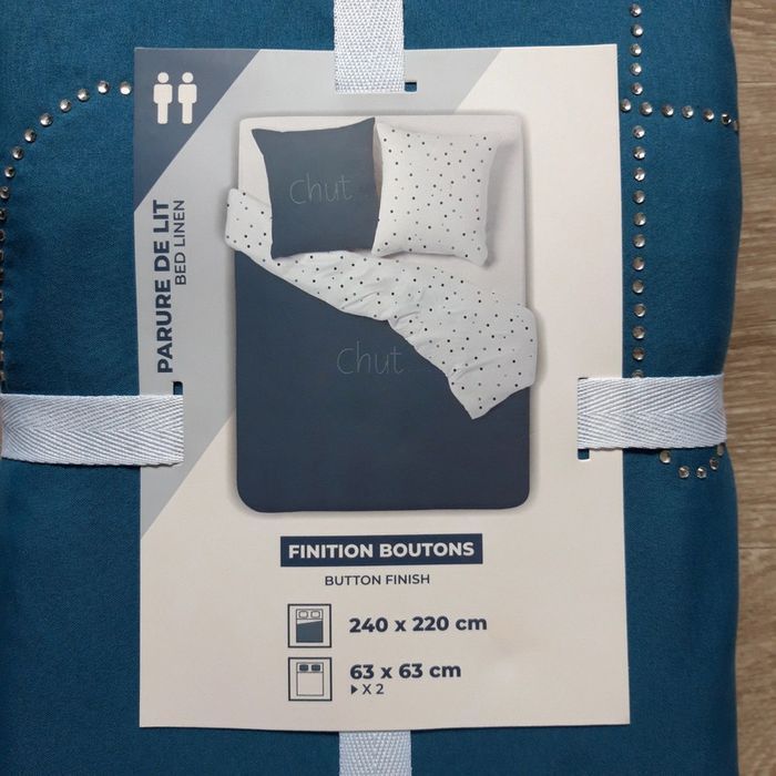 Parure de lit 2 personnes 240x220 cm l'incroyable NEUVE - photo numéro 4