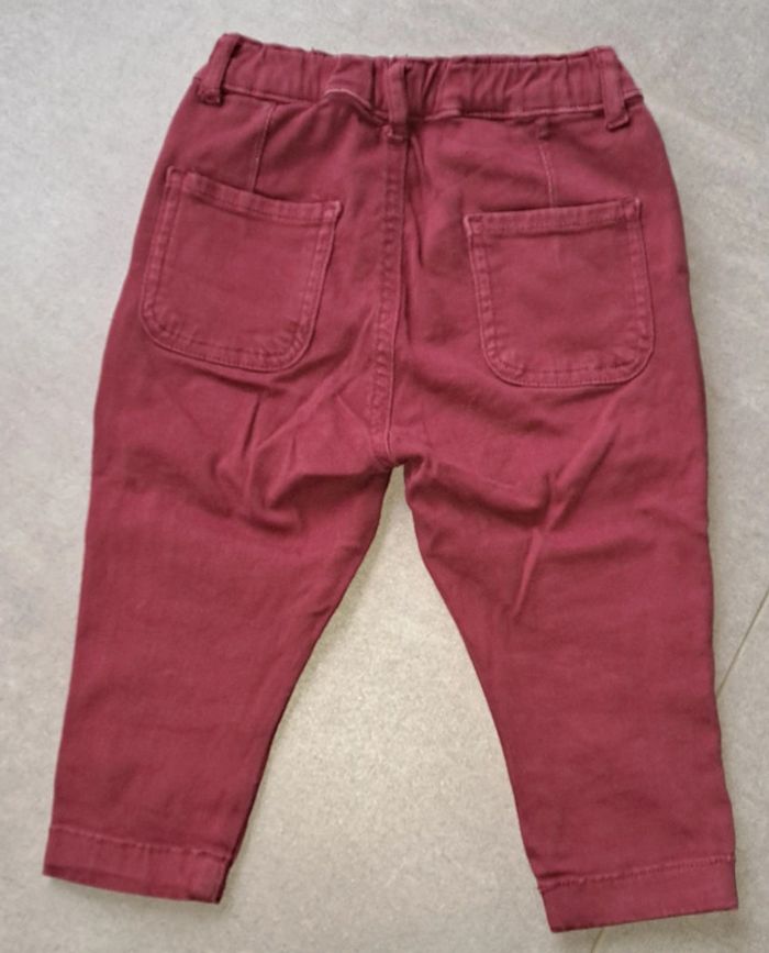 Jeans bordeaux 18 mois LC Kids - photo numéro 4