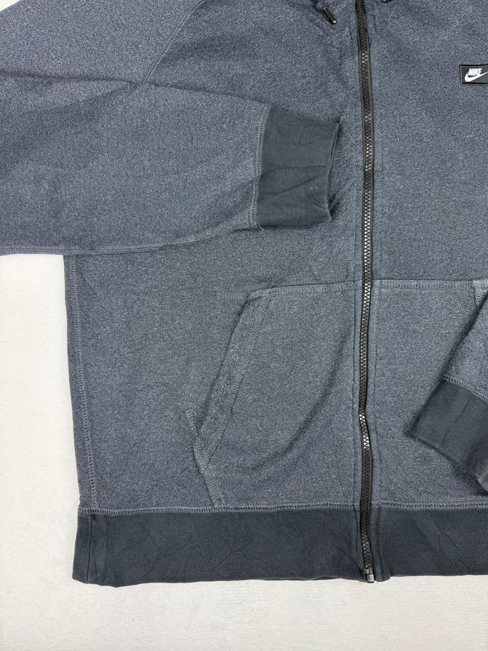 Nike Hoodie Zippé Homme taille L Sweat à Capuche Gris Anthracite Full Zip Sportswear #00225 - photo numéro 3