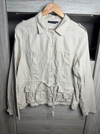 Veste saharienne en lin