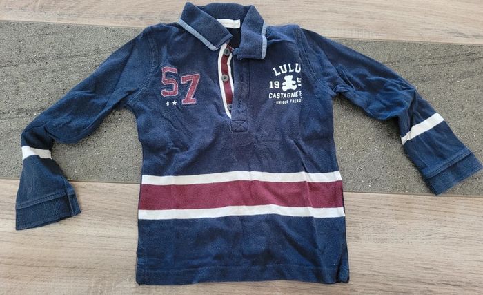 Polo manches longues collection lulu castagnette- gemo 24 mois
