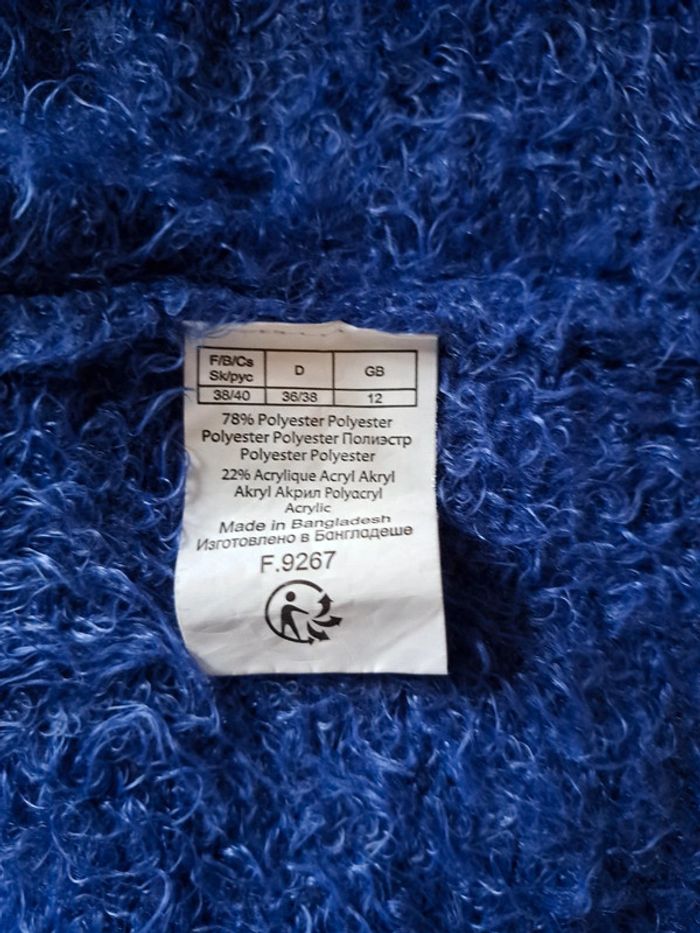 Pull col V chenille #isacorbasfemmehiver - photo numéro 3