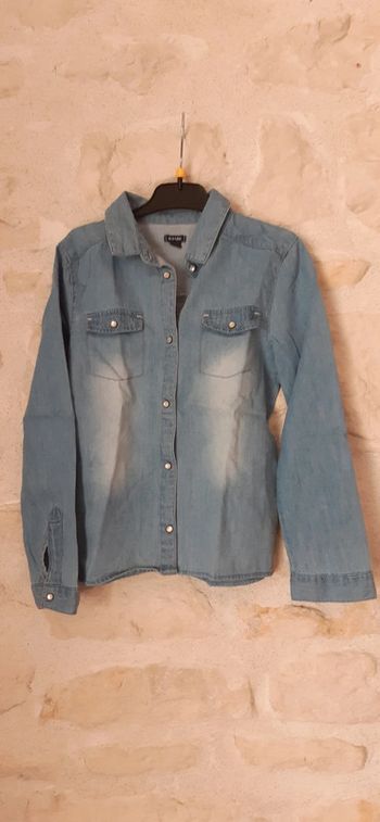 Chemise en jean 8 ans bleu clair