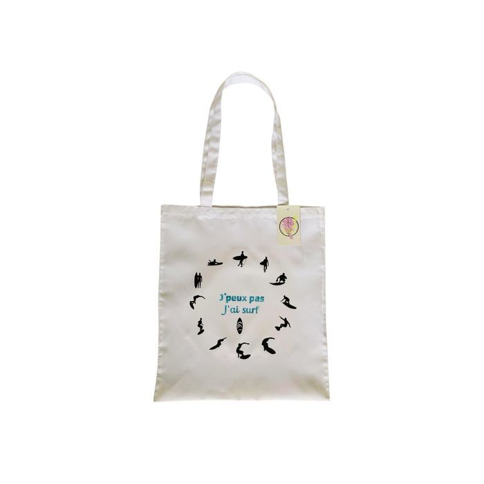 Sac personnalisable « j’peux pas j’ai surf » - photo numéro 2