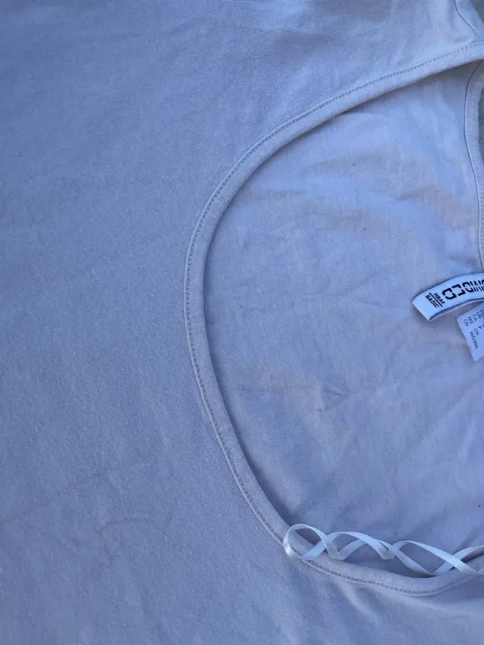 Top H&M rose pâle – Taille S, col rond style casual - photo numéro 6