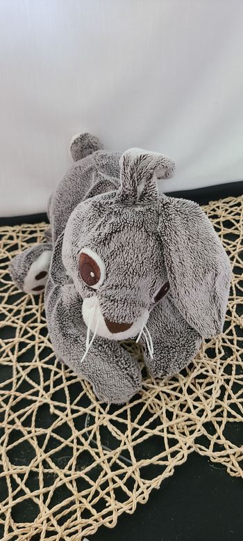 Doudou Lapin Lievre Ikea 40 Cm Allonge Peluche Beige Blanc Marron