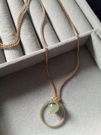Collier pierre de jade phrénite