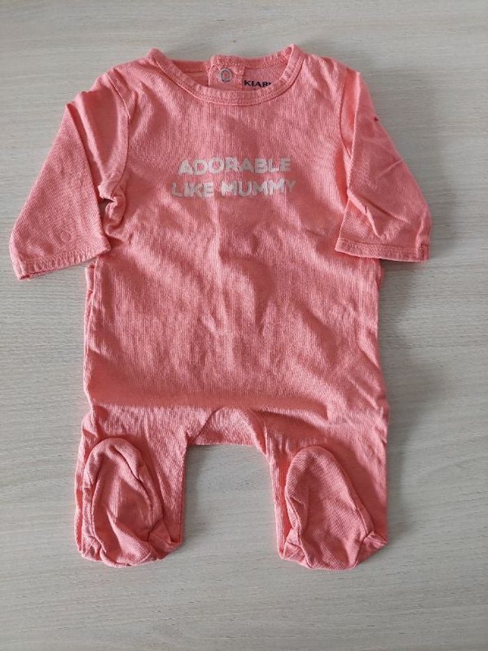 Grenouillère fille 1mois légère.