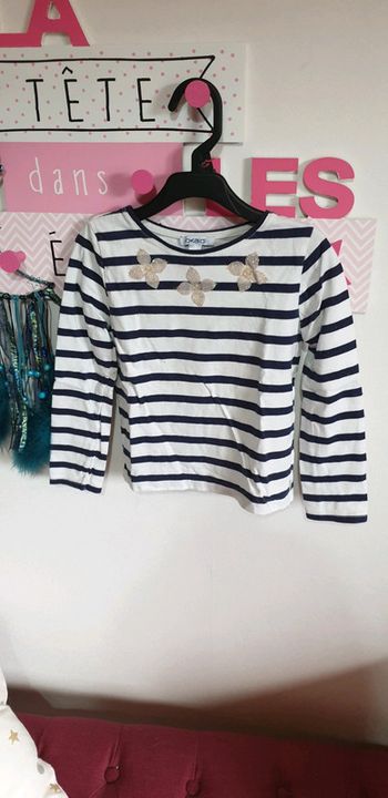 Tee-shirt manche longue marinière