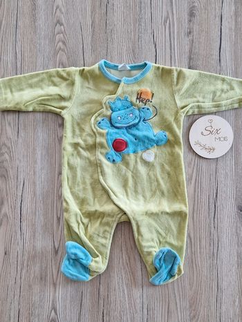 Pyjamas velours bébé garçon 6mois