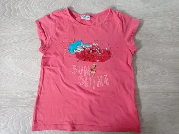 Tee shirt sequins orage Tape à l'oeil 5 ans