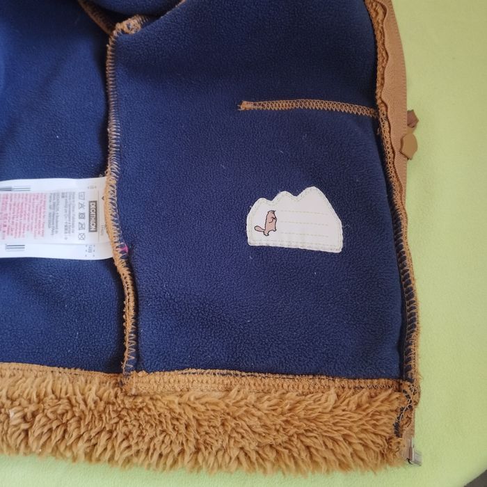 Manteau blouson peluche à capuche 18mois Quechua - photo numéro 8