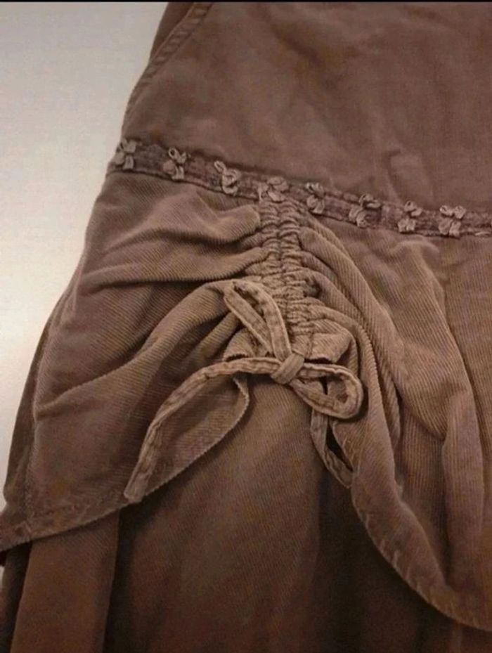 Jupe courte marron glacé Camaïeu taille 36 - photo numéro 2