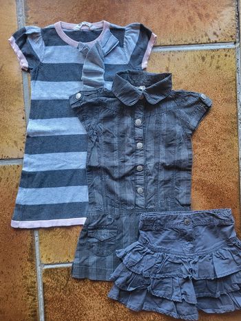 Lot de 3 robes/jupes fille 6ans okaidi h&m nky