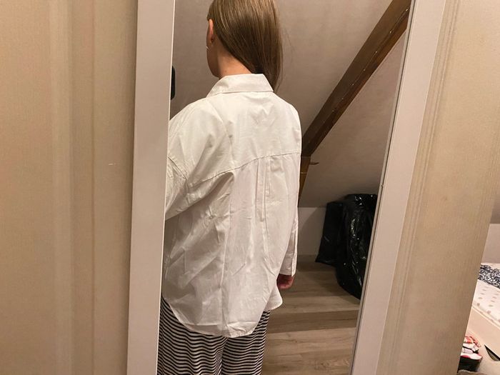 chemise blanche large femme taille M gemo - photo numéro 3