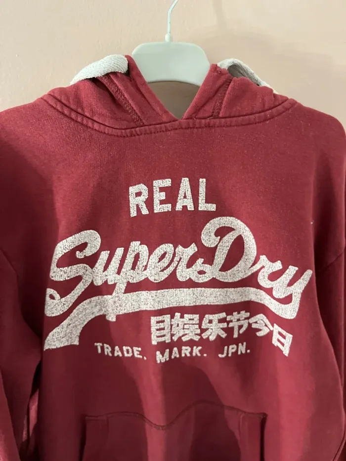 Sweat à capuche bordeaux - photo numéro 5
