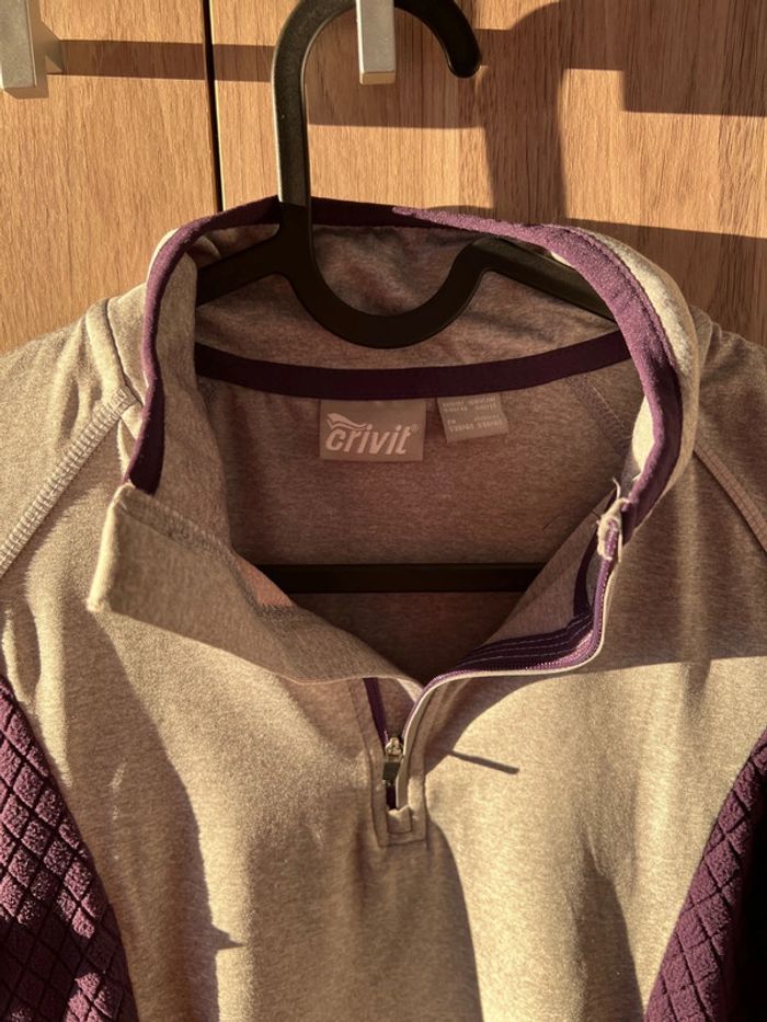 Sweat crivit gris et violet - photo numéro 6