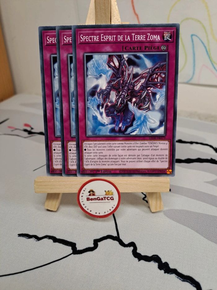 Playset 3x Spectre Esprit De La Terre Zoma Yu-Gi-Oh! Héritage de la Destruction FR LEDE