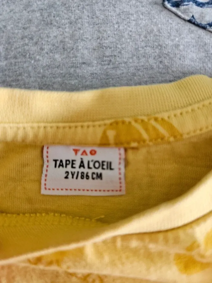 Lot de 6 t-shirts manches courtes 2 ans - photo numéro 3