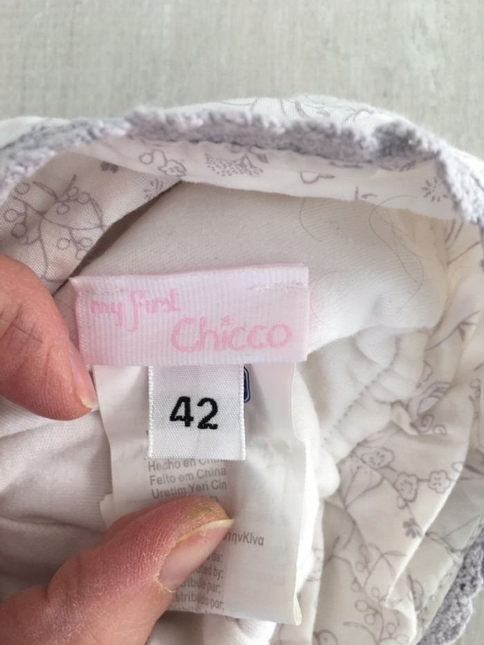 Ensemble fille barboteuse + chapeau Chicco 1 mois - photo numéro 5