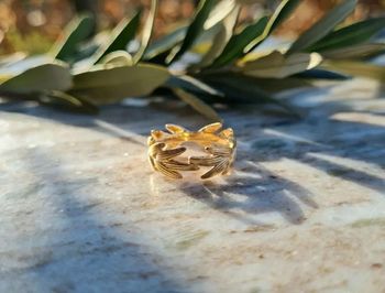 Bague épi de blé plaqué or taille 58 neuve