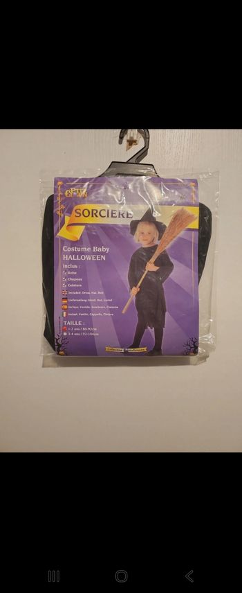 Déguisement fille sorcière