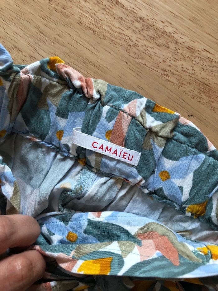 short à fleurs - feuillage – Taille S - photo numéro 4