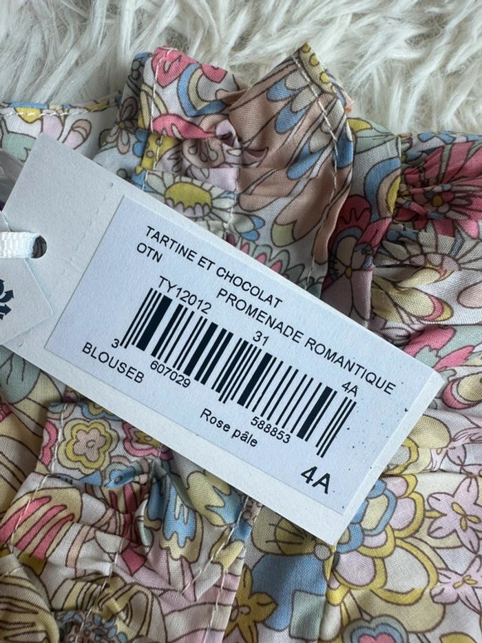 Blouse romantique tartine et chocolat taille 4 ans - photo numéro 5