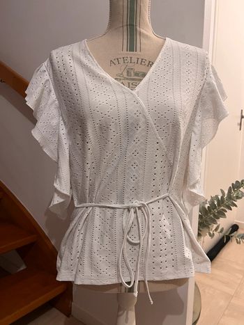 Haut blanc Shein M