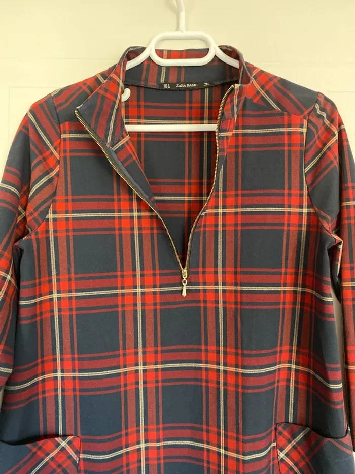 Robe écossaise trapèze Zara taille S - photo numéro 7