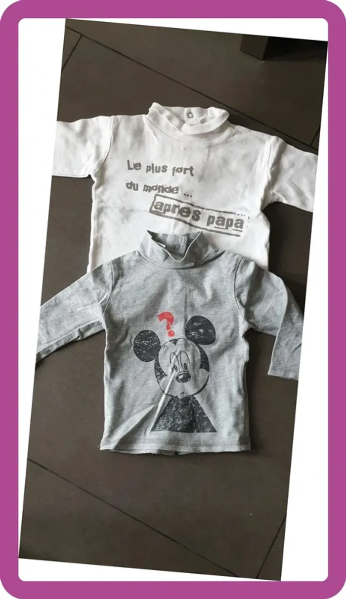 Lot de 2 t-shirt manches longues