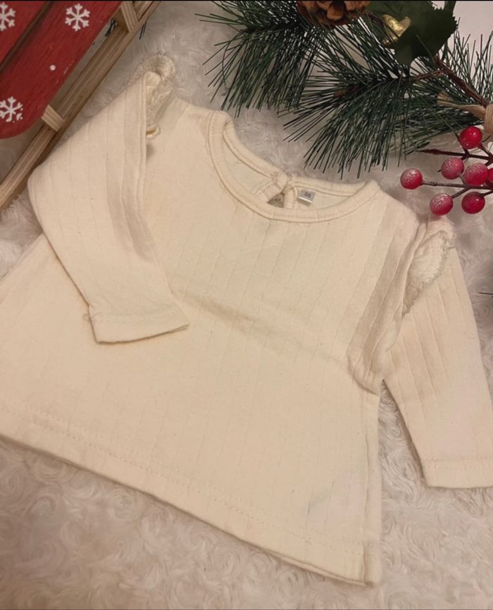 Lot de 5 tee-shirts manches longues bébé fille 3 mois – Zeeman & Kiabi - photo numéro 5