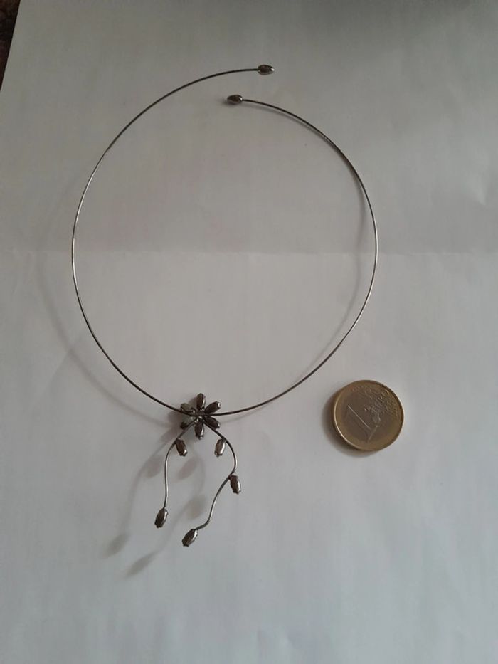 Sublime ras du cou vintage ajustable sexy fleurs fines - photo numéro 2