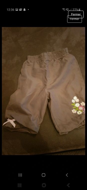 Lot 2 pantalons fille 3 mois