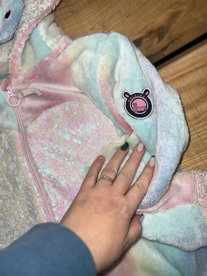 Pyjama combinaison begummy chaud polaire 13-14 ans 13 14 licorne costume polaire tout doux hiver - photo numéro 3