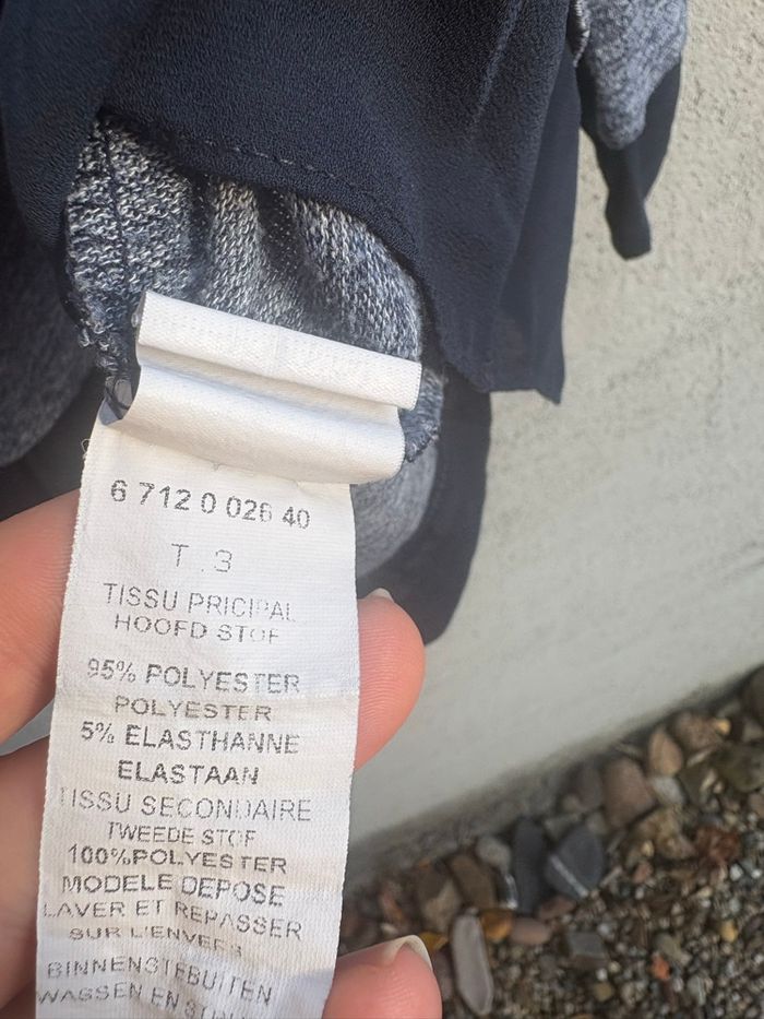 Haut gris manche 3/4 - photo numéro 3