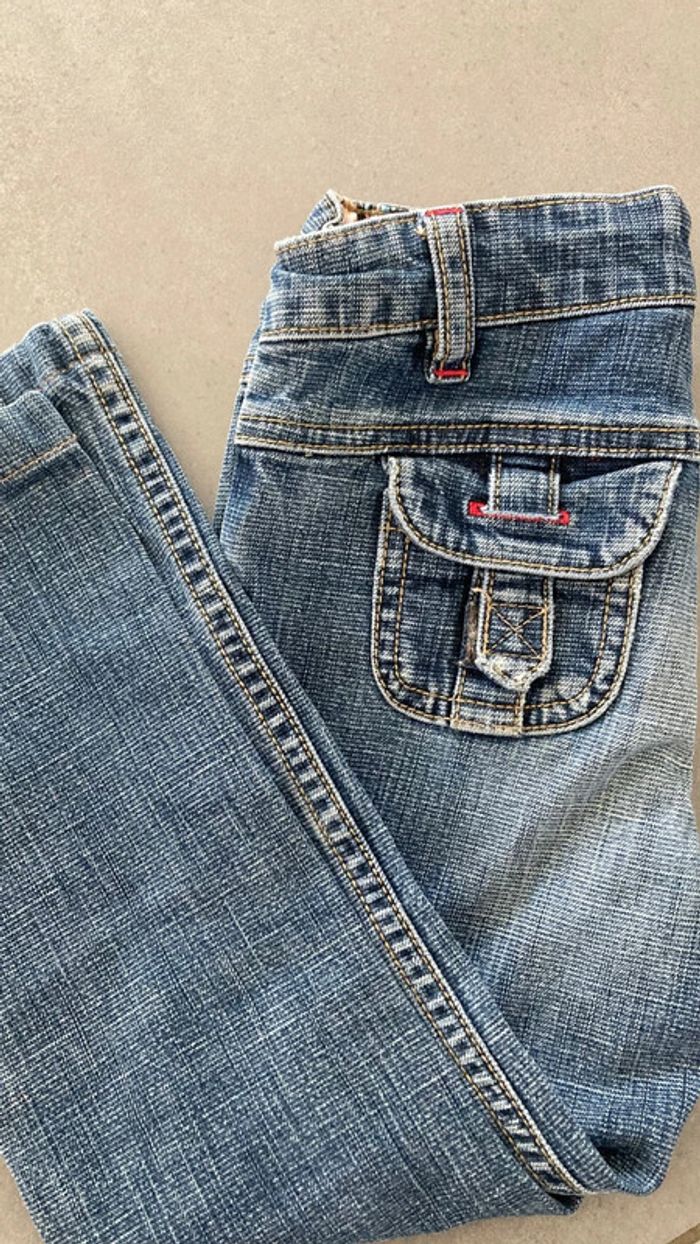 Lot ensemble pantalon jean vêtement fille 4 ans IKKS ddp - photo numéro 4