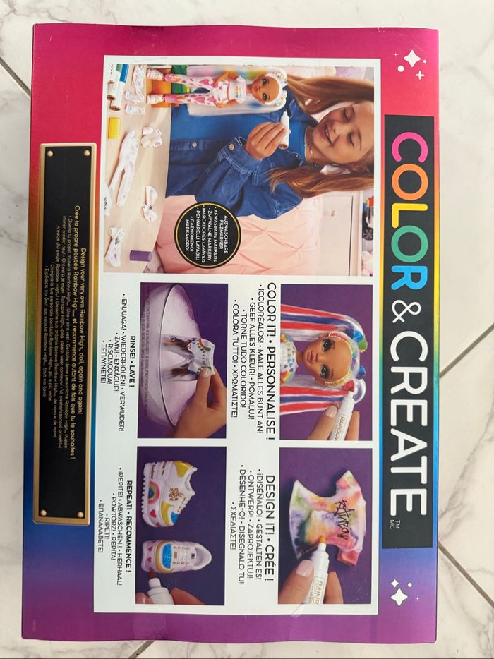 Poupée Rainbow High Color & Create Deluxe - photo numéro 3