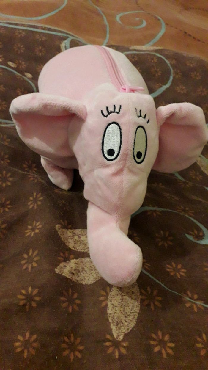 Peluche Barbarbapa transformable en Éléphant