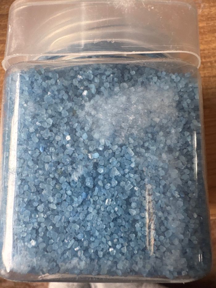 Lot de 12 pots sable décoratif turquoise neuf - photo numéro 2