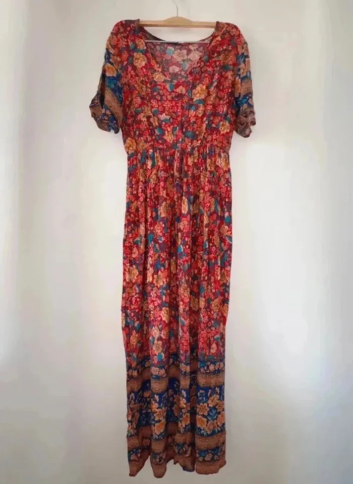 Robe longue femme fleurie taille 38 Shein en très bon état - photo numéro 7