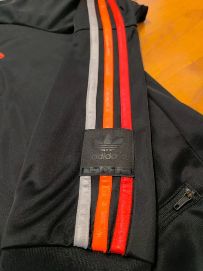 Veste Adidas - Chile 20 - Noir/Rouge/Abricot - Logo brodé - Taille S - photo numéro 5