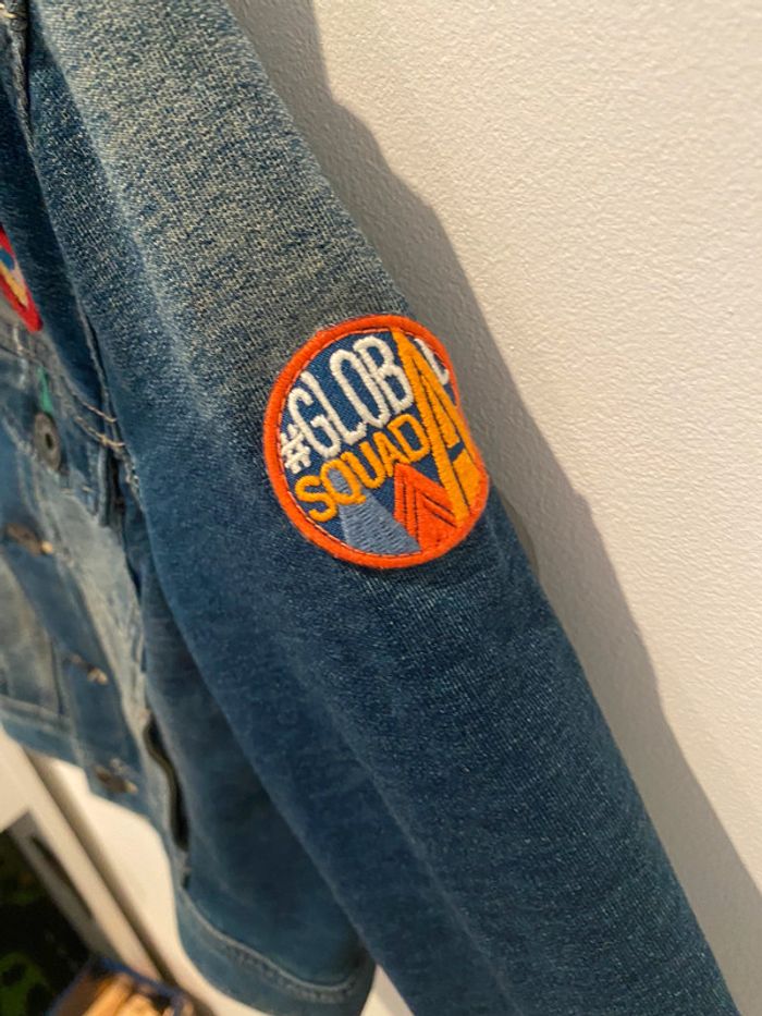 Veste en jean à capuche Benetton - photo numéro 5