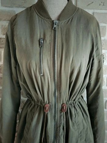 Parka longue kaki Stradivarius S 36