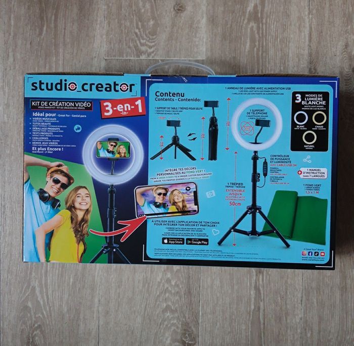 Kit de création vidéo trépied 3 en 1 NEUF - photo numéro 2