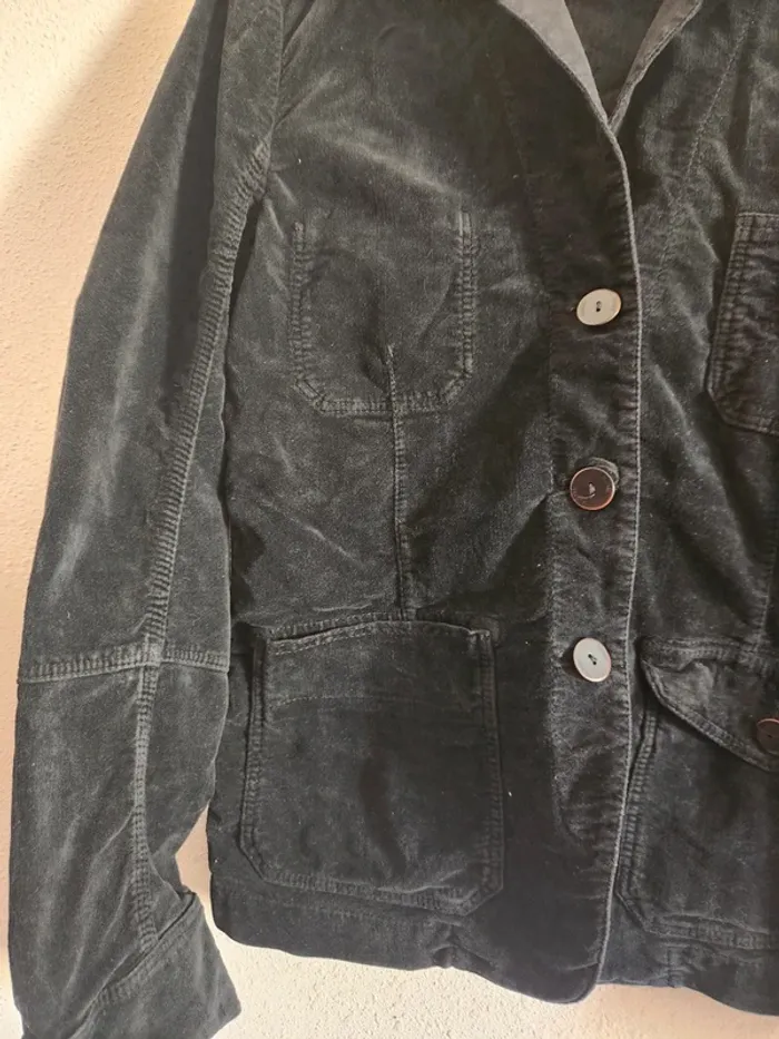 Veste blazer en velours noire taille L Closed - photo numéro 4