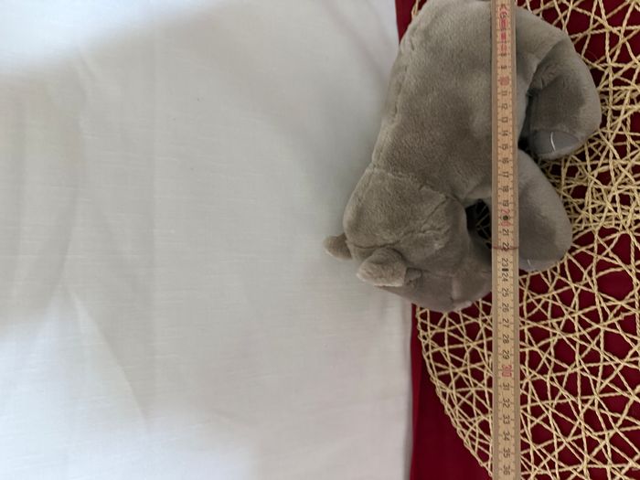 Peluche hippopotame NATURE PLANET gris - photo numéro 3