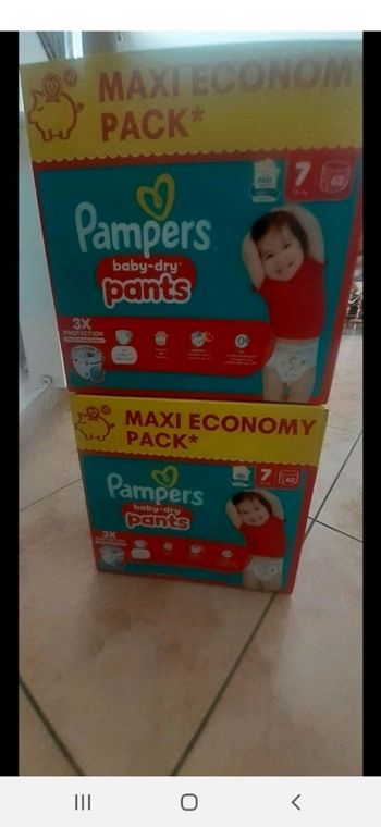 124 pants Pampers Baby Dry Taille 7