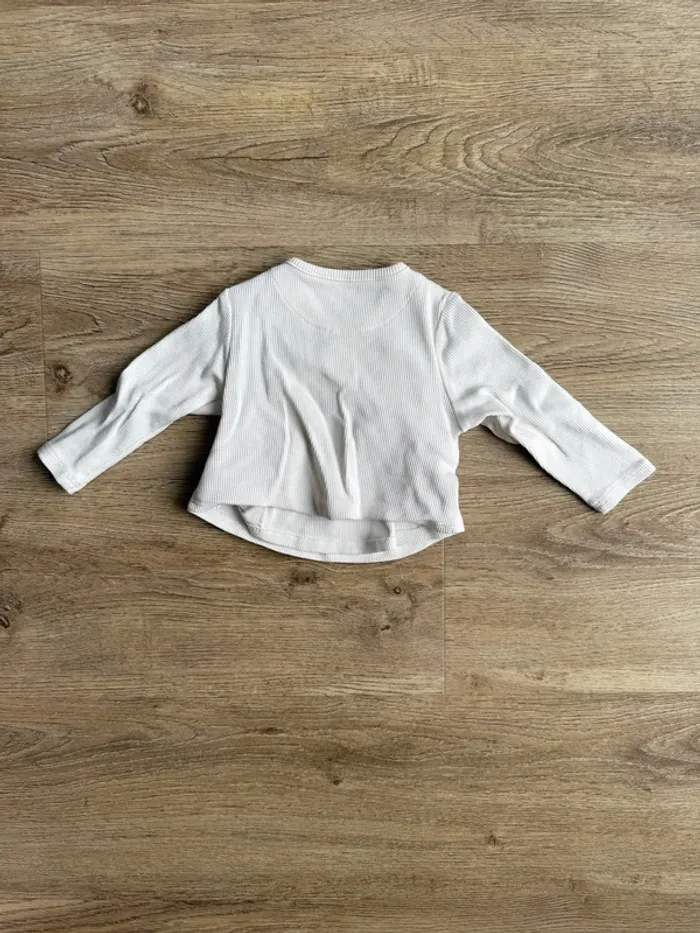 Brassière tape à l’œil 3 mois enfant bébé garçon fille très bon état blanc réduction lot - photo numéro 2