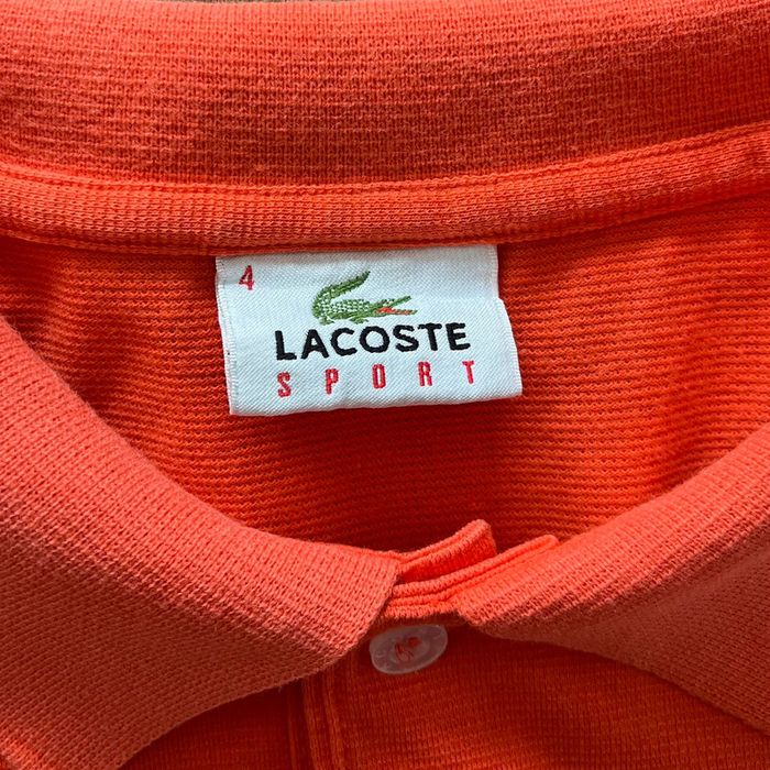 Polo/T.shirt corail Lacoste pour homme, taille 4 (M) - photo numéro 4